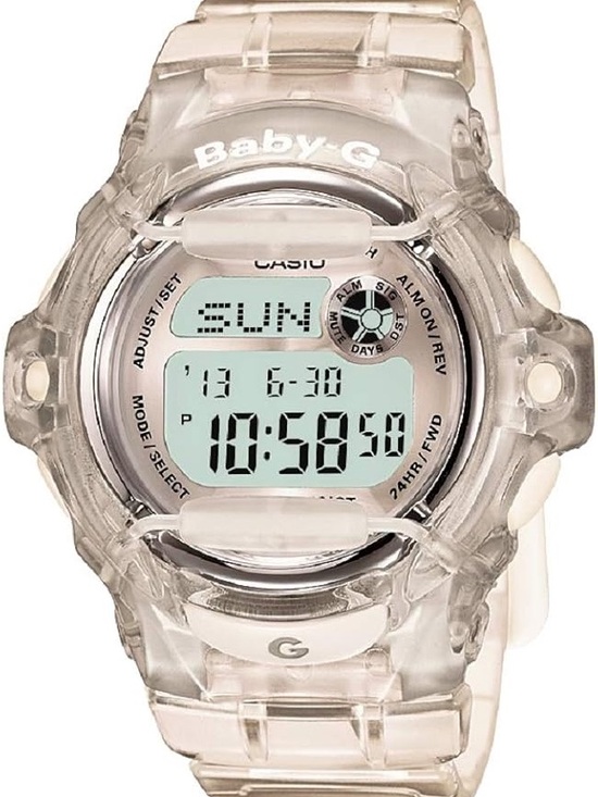 Casio Accessories - NWT Casio Baby-G Translucent Clear Digital Watch
